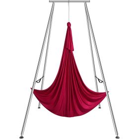 Aerial Yoga Frame & Yoga Hammock, 9.67 ft Height Professional Yoga Swing Stand Comes with 6.6 Yards Aerial Hammock, Max 551.15 lbs Load Capacity