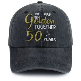 50th Wedding Anniversary Gifts For Couple  Baseball Cap For Men Women, Parents, Grandpa Grandma (Option: 1pcs)